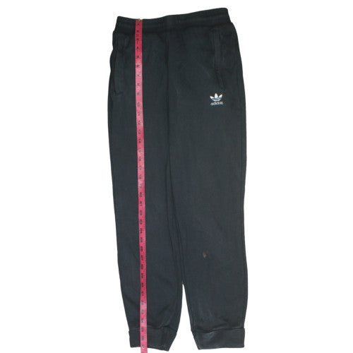 adidas Mens Black Small Jogger Fleece Trousers Regular Fit