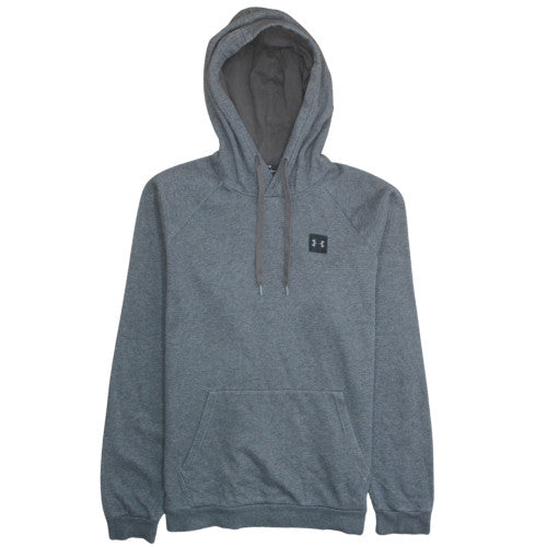 Under Armour Men's Grey Pullover Hoodie Size L Fleece Sweatshirt