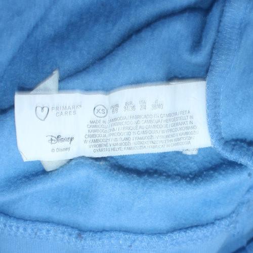 Disney Primark Women Blue Stitch Sweatshirt XS Pullover Crew Neck