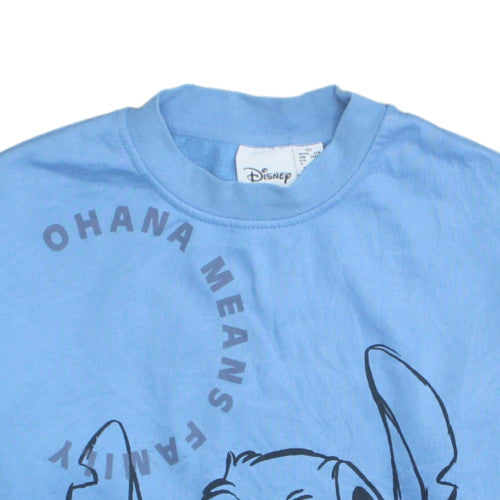 Disney Primark Women Blue Stitch Sweatshirt XS Pullover Crew Neck