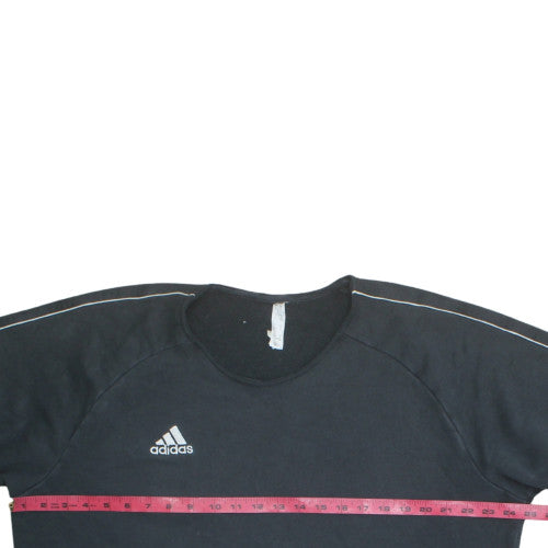 Adidas Womens Black XL Pullover Crew Neck Sweatshirt