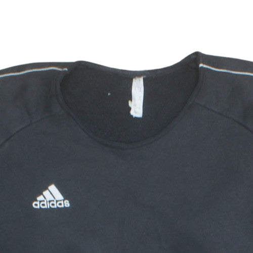Adidas Womens Black XL Pullover Crew Neck Sweatshirt