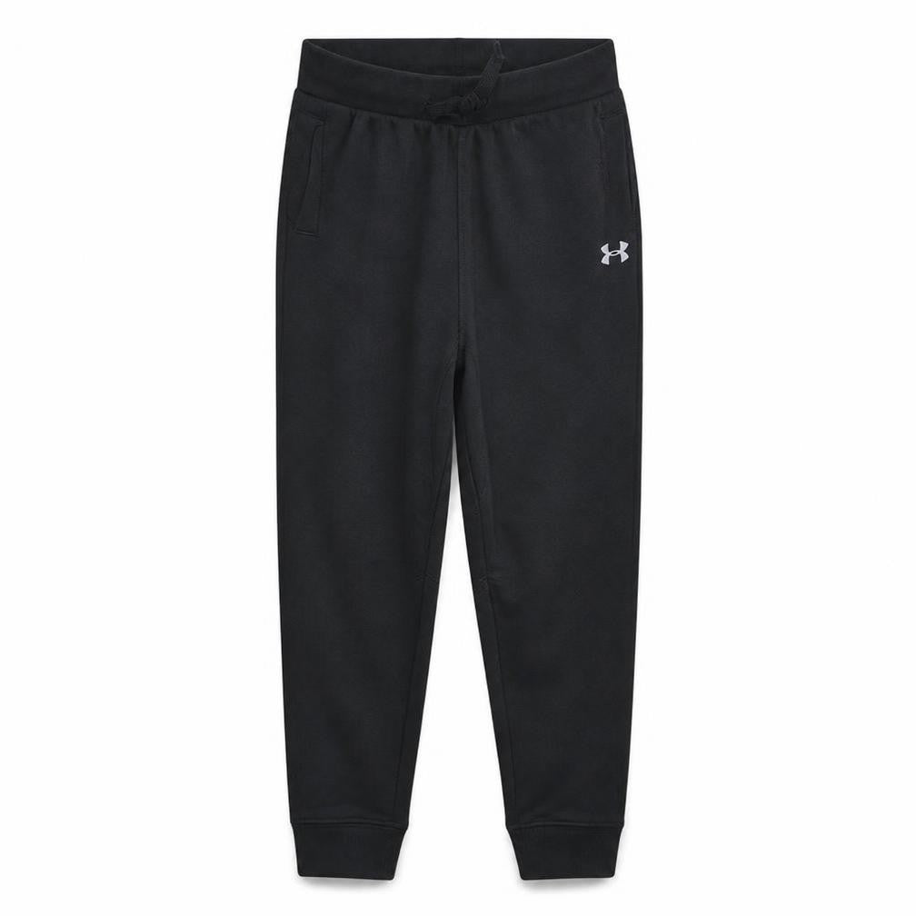 Front view of Under Armour Men's Black Small Jogger Sweatpants Loose Fit Activewear
