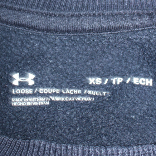 Under Armour Men's Black XS Crew Neck Fleece Sweatshirt