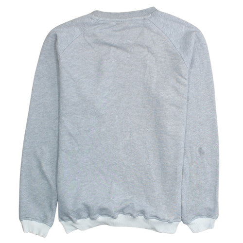 Adidas Men's Grey Crew Neck Pullover Sweatshirt M Regular Fit