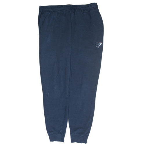 Gymshark Men's Blue Jogger Fleece Trousers Size L Elastic Waist