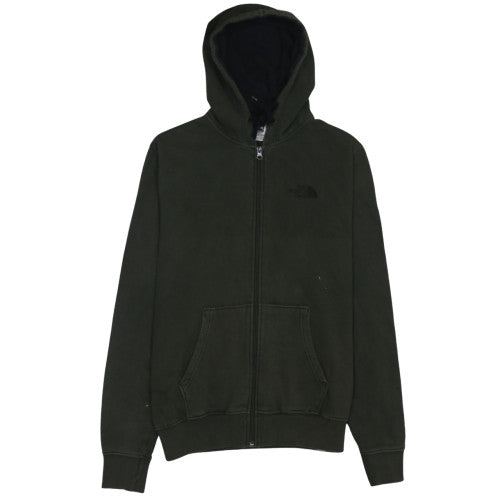 The North Face Men's Green Full Zip Cotton Hoodie Size S