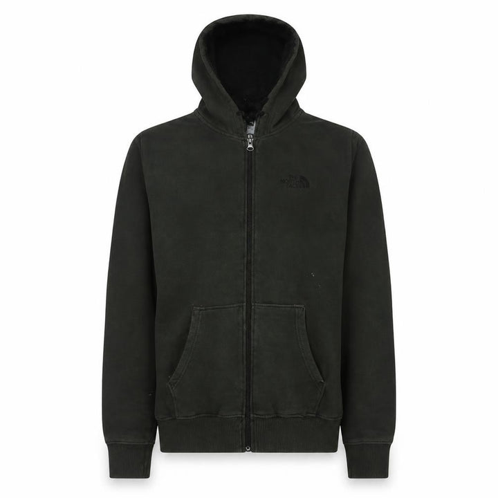 The North Face Men's Green Full Zip Cotton Hoodie Size S