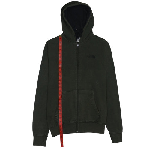 The North Face Men's Green Full Zip Cotton Hoodie Size S