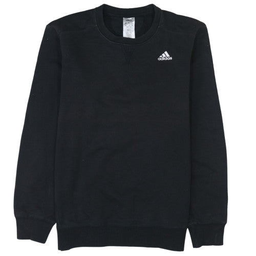 Adidas Men's Black Crew Neck Sweatshirt M Classic Pullover
