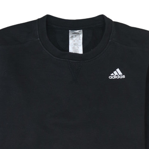 Adidas Men's Black Crew Neck Sweatshirt M Classic Pullover
