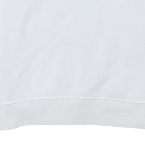 Columbia Mens White Small Crew Neck Long Sleeve Sweatshirt Pullover