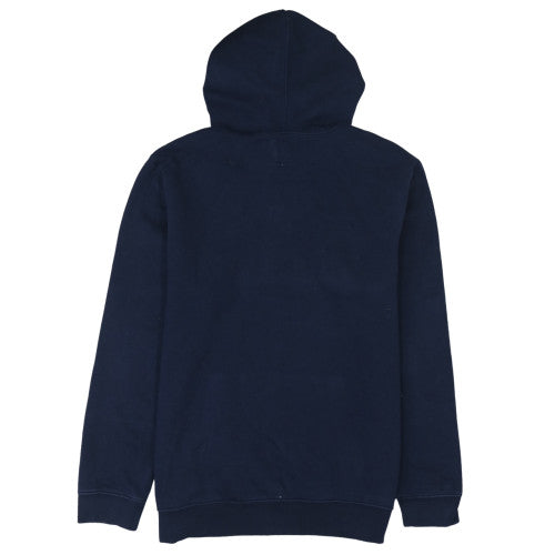 GAP Men Blue Pullover Hoodie L Fleece Logo Regular Fit