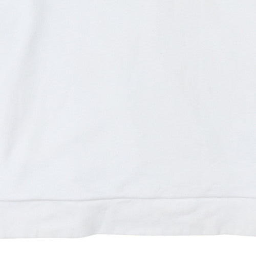 Adidas Men's White Crew Neck Pullover Sweatshirt Size L