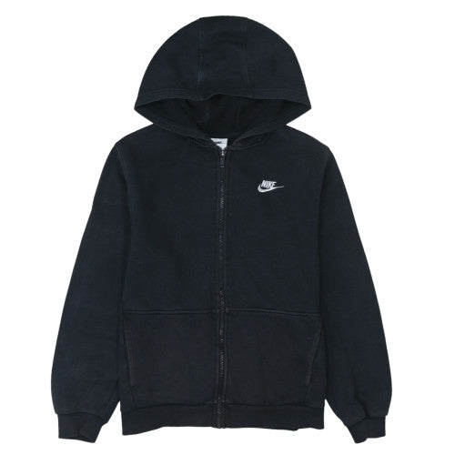 Nike Boys Black Full Zip Fleece Hoodie XL 158-170cm