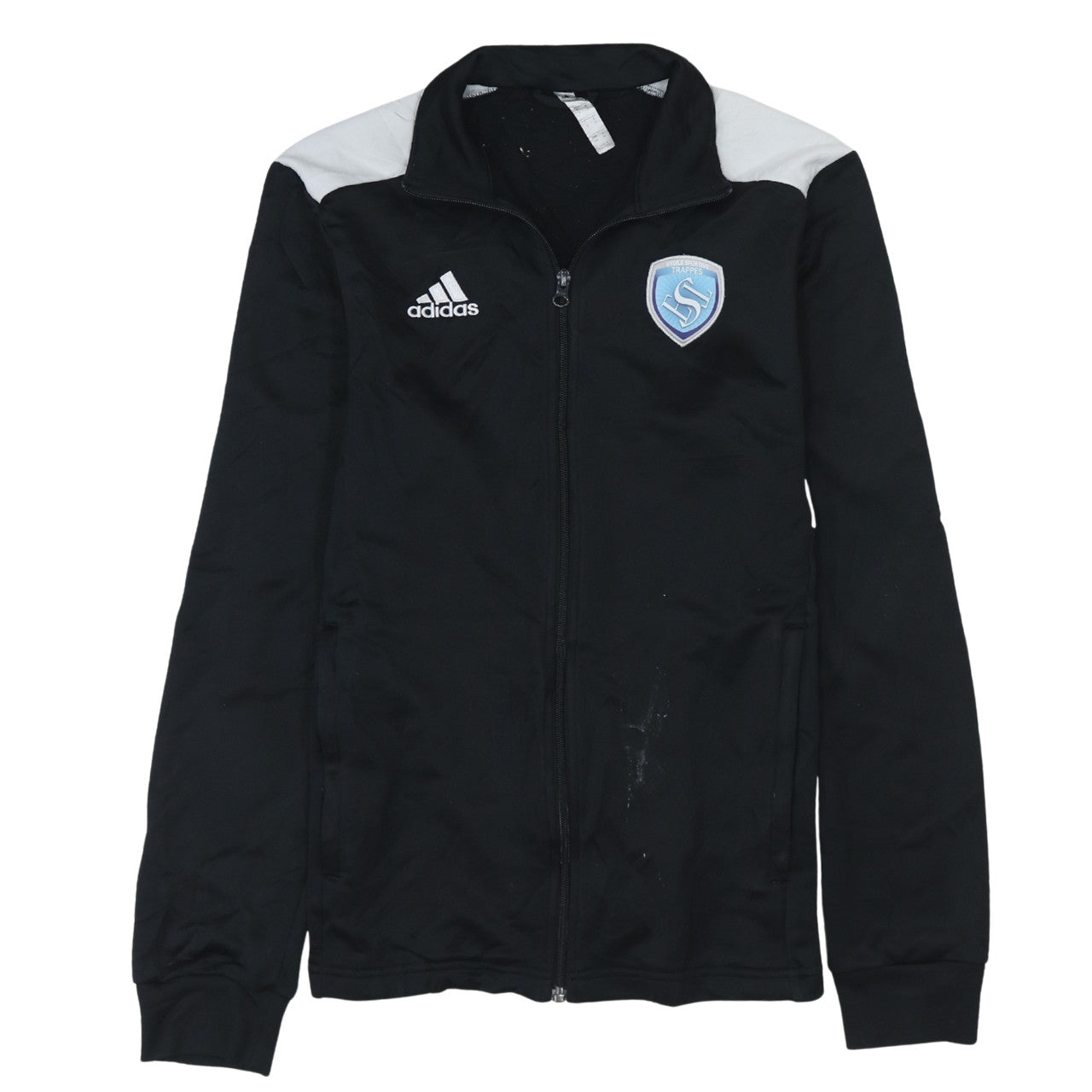 Adidas Men's Black Small Track Jacket Full Zip Sports Top
