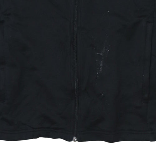 Adidas Men's Black Small Track Jacket Full Zip Sports Top