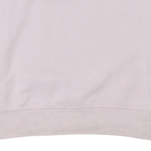 GAP Women Pink XL Pullover Sweatshirt with Logo Embroidery