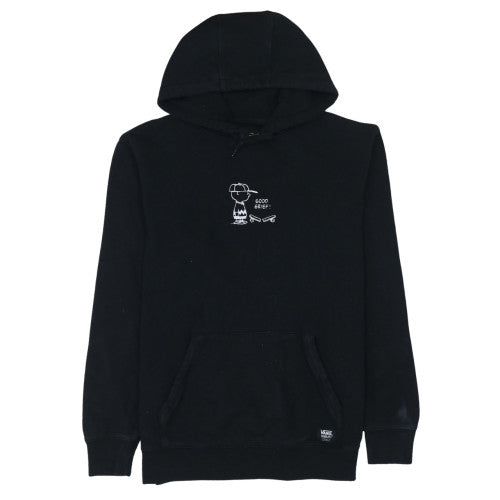 Vans Peanuts Men’s Black Pullover Hoodie Medium Graphic Fleece