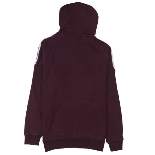 Adidas Men's Brown Pullover Hoodie Small Sports Fleece Sweatshirt