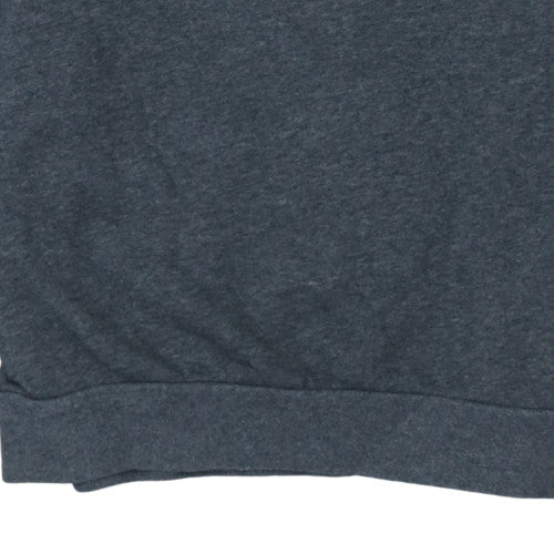 Adidas Mens Grey Small Crew Neck Pullover Sweatshirt