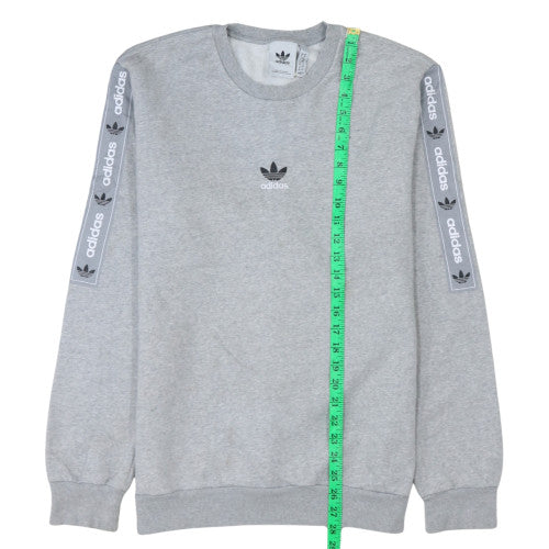 Adidas Men's Grey Crew Neck Pullover Sweatshirt Size M
