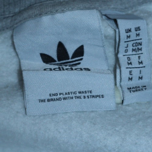 Adidas Men's Grey Crew Neck Pullover Sweatshirt Size M
