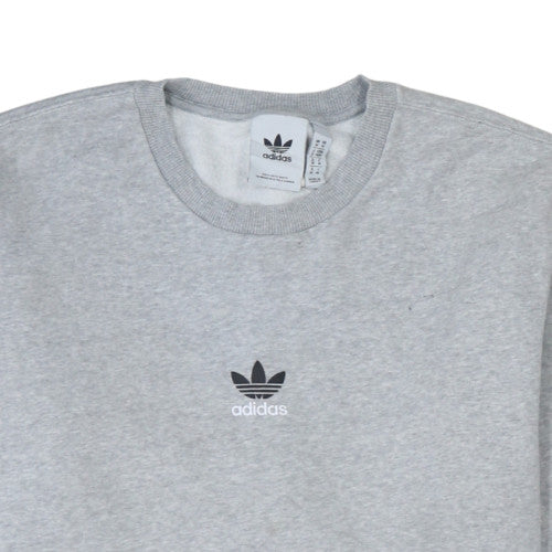 Adidas Men's Grey Crew Neck Pullover Sweatshirt Size M