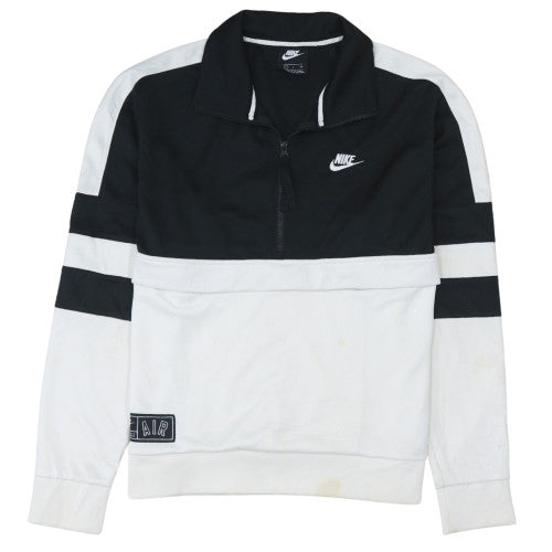 Nike Men's Black & White 1/2 Zip Pullover Sweatshirt Size S