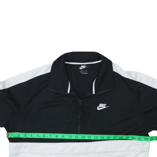 Nike Men's Black & White 1/2 Zip Pullover Sweatshirt Size S