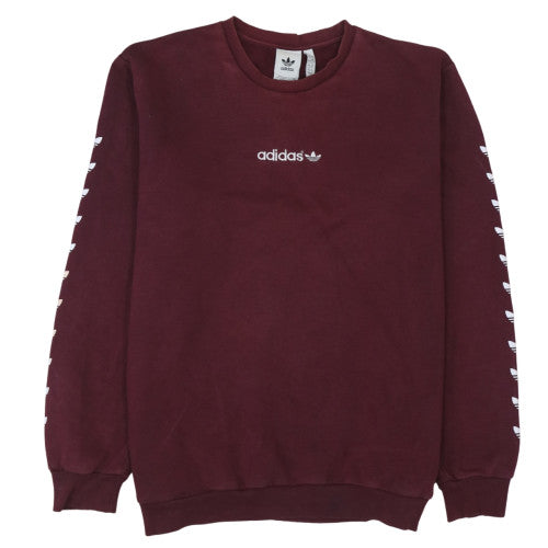 Adidas Men’s Red 2XL Crew Neck Pullover Sweatshirt