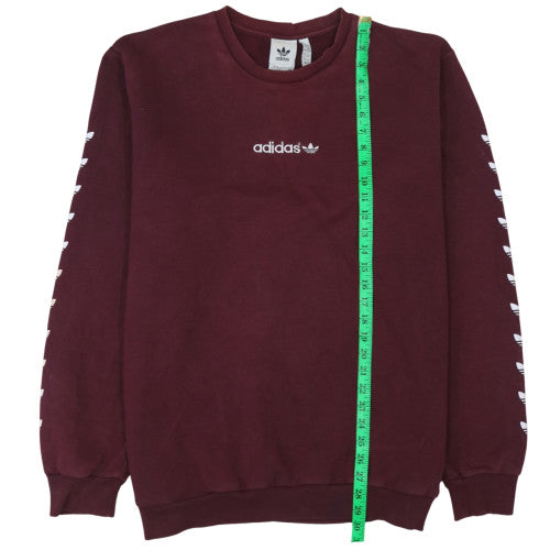 Adidas Men’s Red 2XL Crew Neck Pullover Sweatshirt