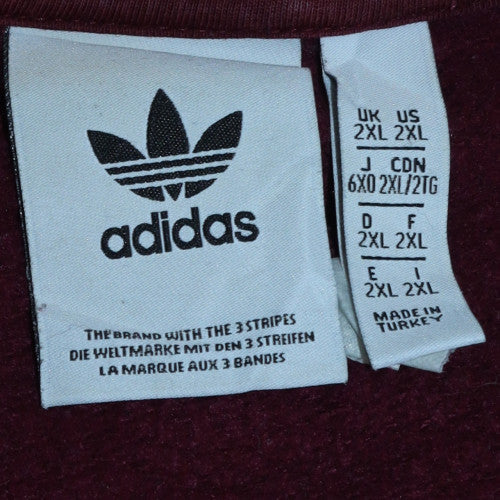 Adidas Men’s Red 2XL Crew Neck Pullover Sweatshirt