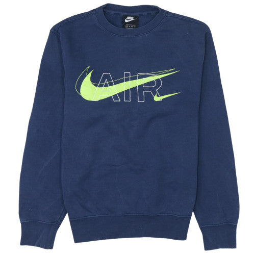 Nike Men's Blue AIR Logo Pullover Sweatshirt XS