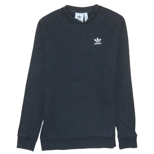 Adidas Men's Black XS Pullover Sweatshirt Crew Neck Fleece