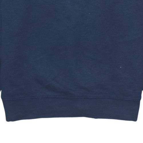 Tommy Jeans Men Navy Blue XL Crew Neck Logo Sweatshirt Regular Fit