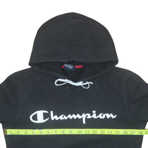 Champion Men's Black XS Pullover Hoodie Fleece Logo Sweatshirt