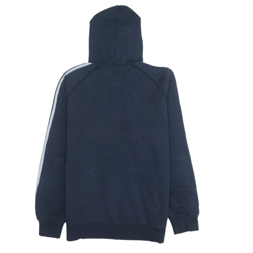 Adidas Men's Blue Pullover Hoodie Medium Regular Fit Sportswear