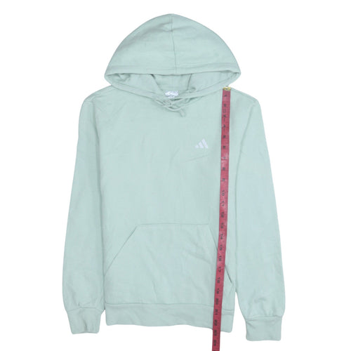 Adidas Women Mint Green XS Pullover Hoodie with Logo Pocket