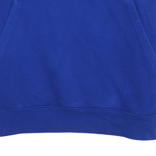 Adidas Men's Blue Pullover Hoodie Large Fleece Casual Sportswear