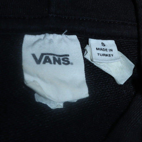 Vans Mens Black Pullover Hoodie Small Checkerboard Off The Wall