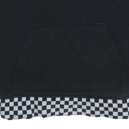 Vans Mens Black Pullover Hoodie Small Checkerboard Off The Wall