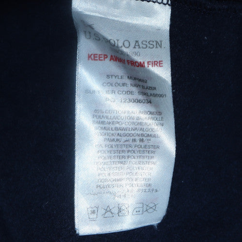 U.S. Polo Assn. Men's Blue Pullover Hoodie Size M Fleece