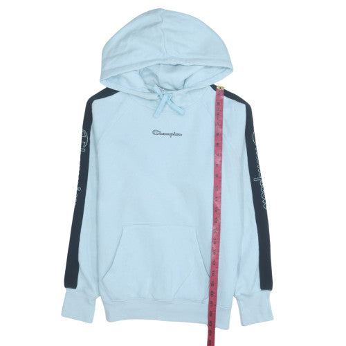 Champion Women's Light Blue Hoodie Small Pullover Hooded Sweatshirt