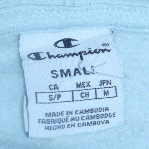 Champion Women's Light Blue Hoodie Small Pullover Hooded Sweatshirt