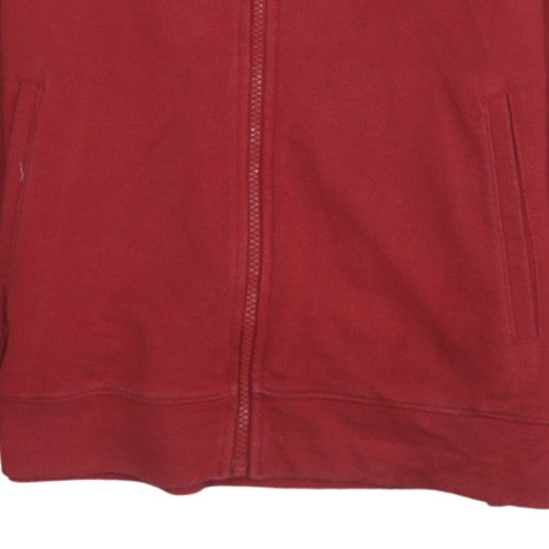 Under Armour Boys Red Full Zip Hoodie YXL 158-170 Loose Fit Project Rock