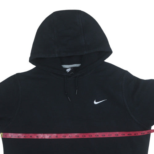 Nike Men's Black Pullover Hoodie Fleece Logo L Regular Fit