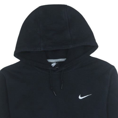 Nike Men's Black Pullover Hoodie Fleece Logo L Regular Fit