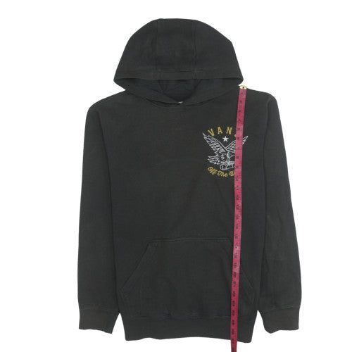 Vans Men's Black Medium Pullover Hoodie Off The Wall Graphic
