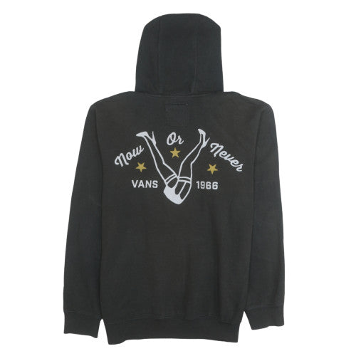 Vans Men's Black Medium Pullover Hoodie Off The Wall Graphic